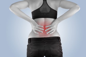 Back pain woman.